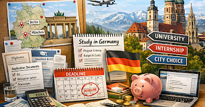 Як вибрати місто й програму навчання в Німеччині: критерії, які реально впливають на вступ і бюджет