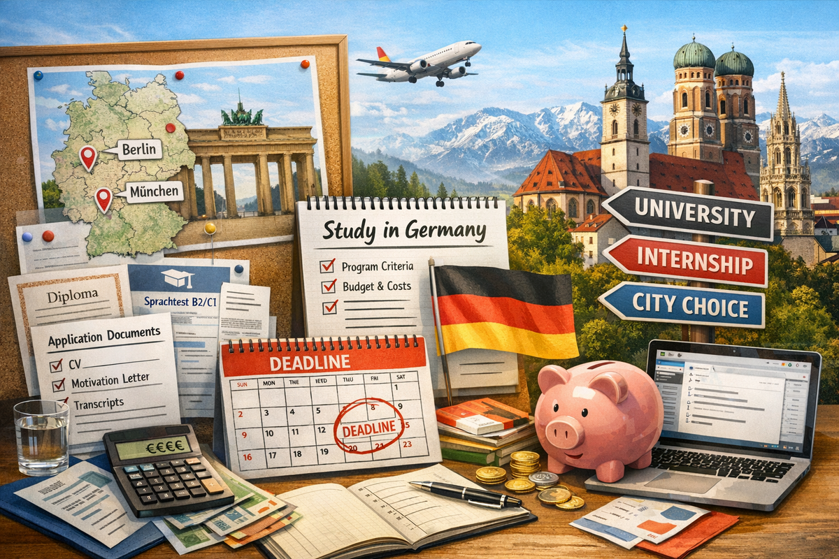 Як вибрати місто й програму навчання в Німеччині: критерії, які реально впливають на вступ і бюджет