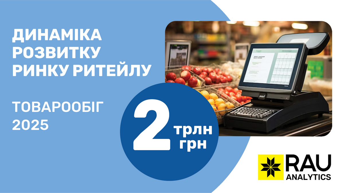RAU Analytics: найбільші ритейлери за виручкою у 2025 році та темпи зростання ключових сегментів роздрібної торгівлі