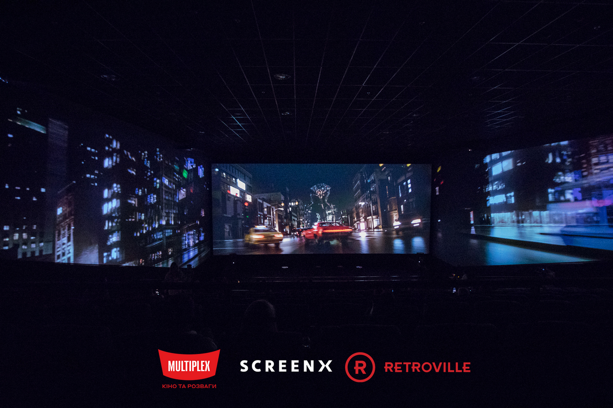 Фільми у форматі ScreenX повернулися до кінотеатру Multiplex в ТРЦ Retroville