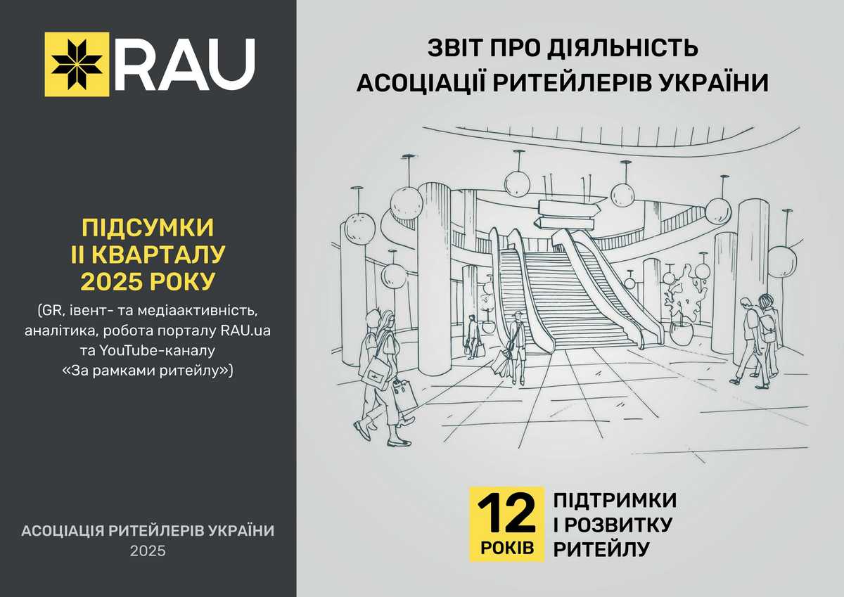 Звіт про роботу Асоціації ритейлеров України за ІІ квартал 2025 року