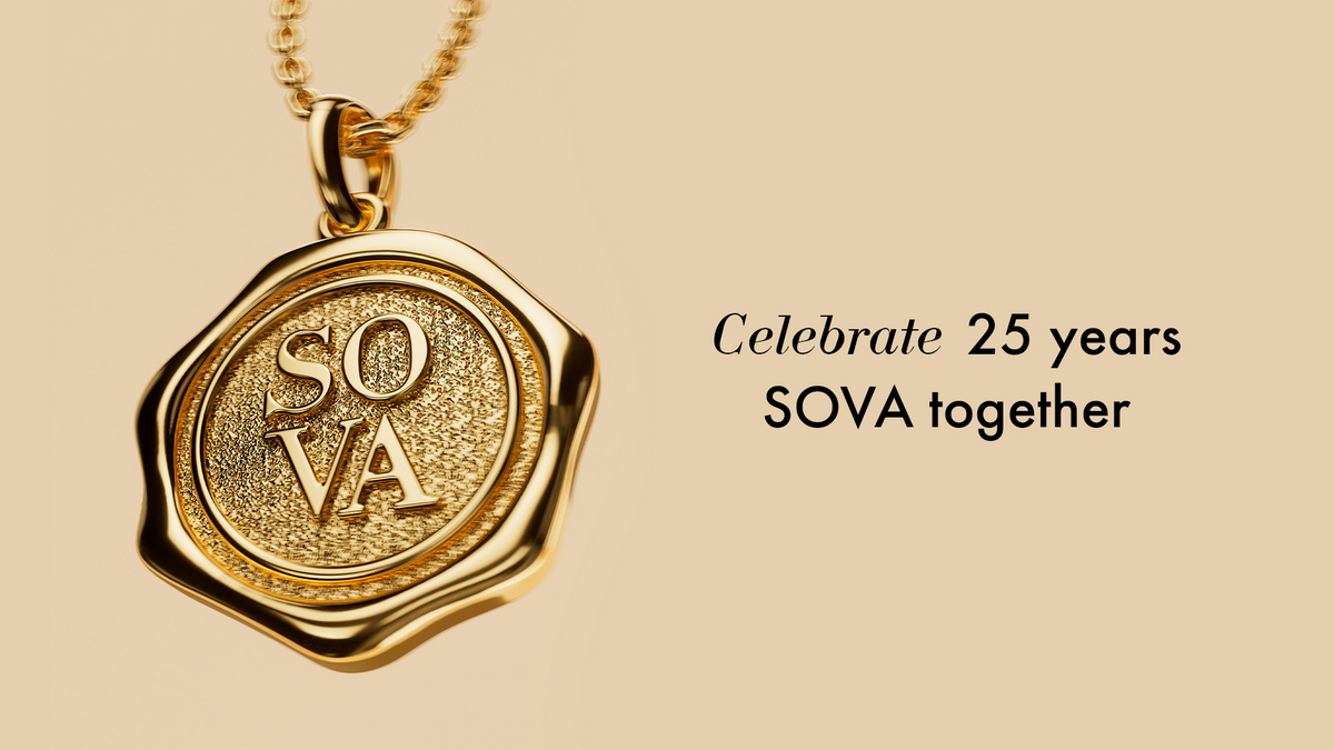 Святкуємо 25 років разом: SOVA дарує 25 ексклюзивних прикрас з нагоди річниці