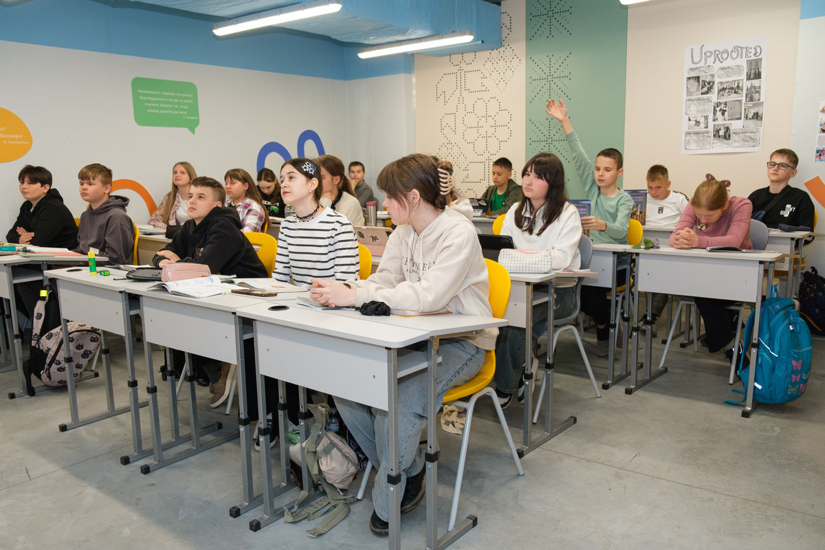 Новая школа-укрытие в Запорожье: как бизнес помогает сохранять образование во время войны