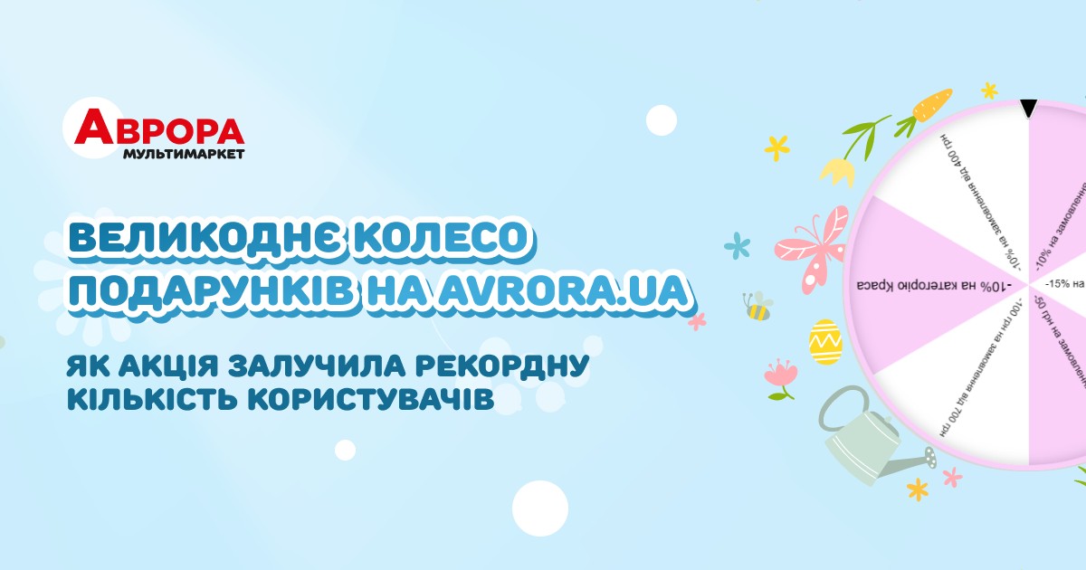 Колесо подарунків на Avrora.ua: як примножити продажі та подарувати радість тисячам покупців