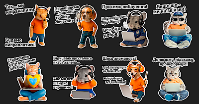 Эпицентр запустил «пушистый» стикер-пак для общения с клиентами