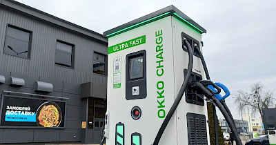 В январе ОККО установила еще три зарядки для электромобилей Ultra Fast Chargers