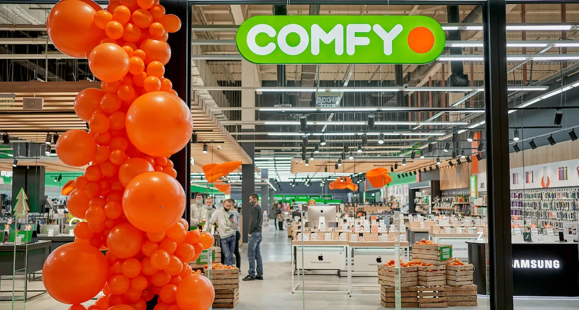 Підсумки 2023 року від мережі Comfy: 24 нових магазини, 1190 нових робочих місць, понад 1 млрд грн податків