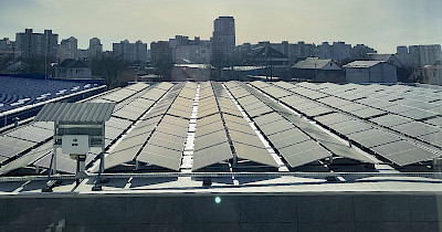 Агромат встановив першу сонячну електростанцію на даху магазину