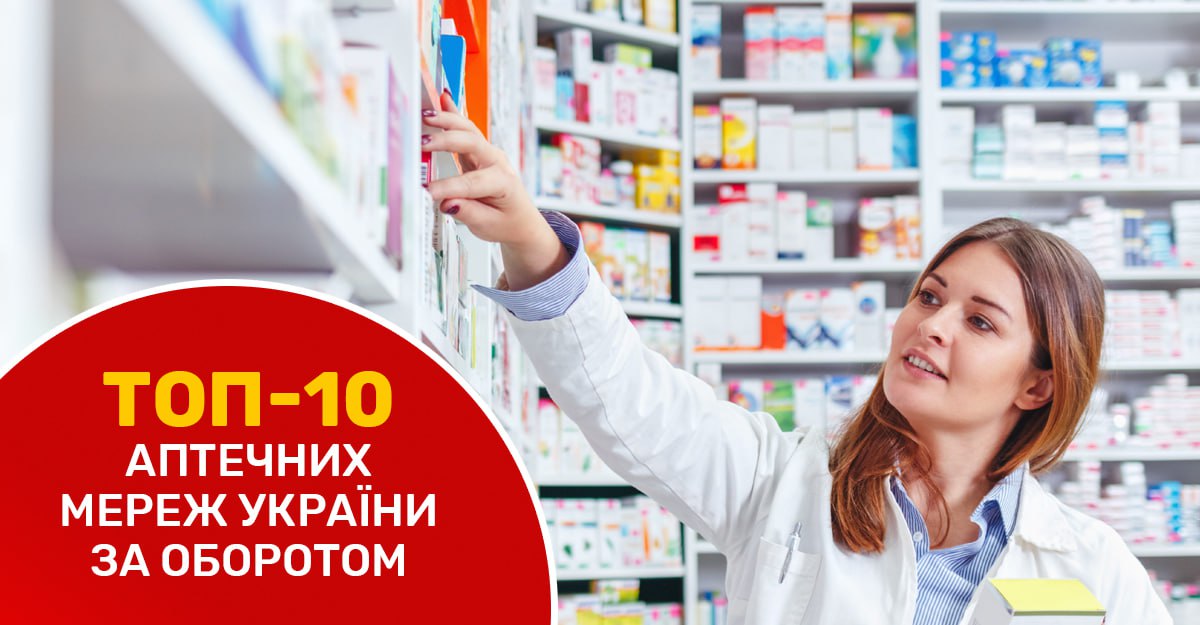 Топ-10 аптечних мереж за товарообігом та інші підсумки фармринку-2023
