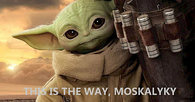 Залужный и Грогу: мемы ритейлеров и ТРЦ на тему шеврона главнокомандующего ВСУ с “малышом Йодой”