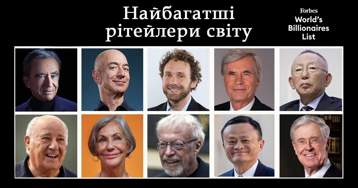 Рекорди і нові обличчя: рейтинг найбагатших рітейлерів світу 2023 року за версією Forbes