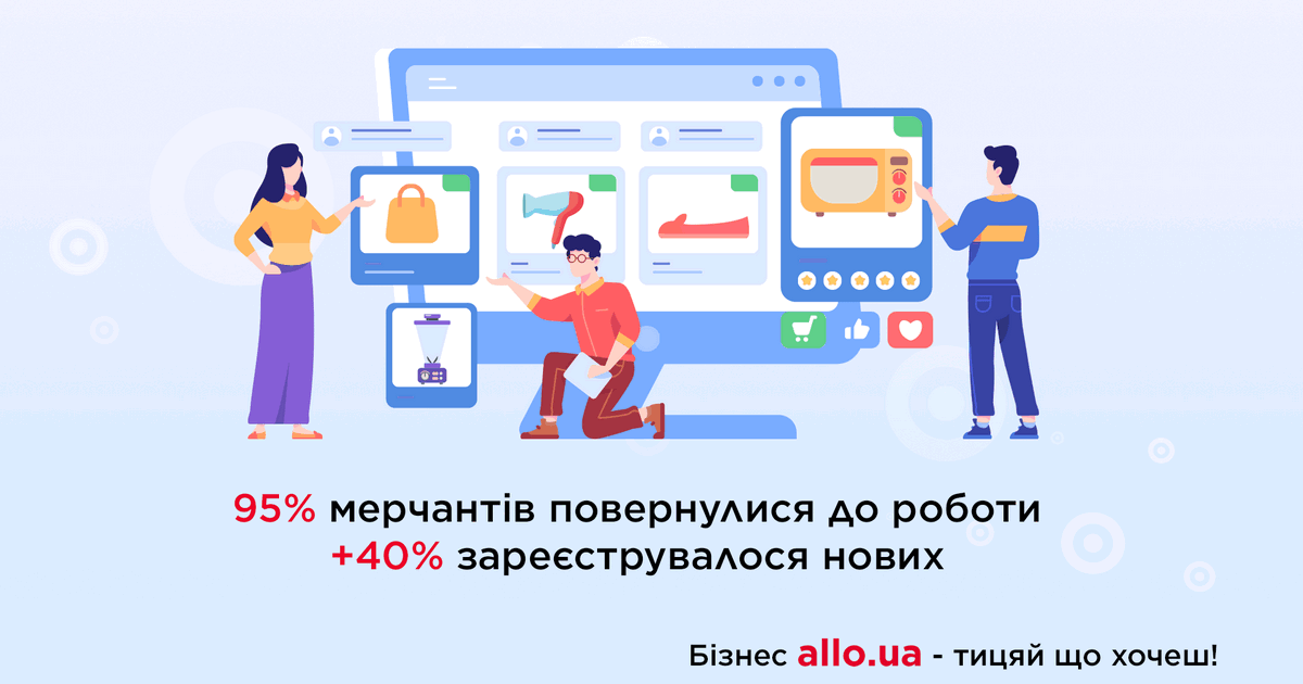 95% партнеров Алло Маркетплейс вернулись к работе, также добавилось 40% новых