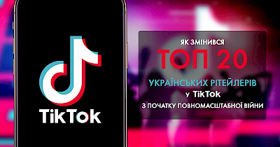 Ритейл в TikTok: как изменился топ-20 украинских ритейлеров с начала полномасштабной войны