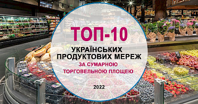 Удар по площадям: топ-10 продуктовых сетей Украины по суммарной торговой площади
