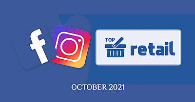 Лидеры соцсетей: топ-20 украинских ритейлеров и ТРЦ в Facebook и Instagram за октябрь 2021 году