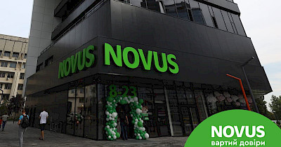 У Black One: продуктова мережа Novus відкрила новий магазин в Києві (+фото)