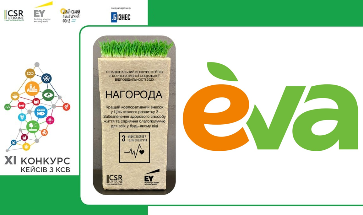 Соціальний проєкт Лінії магазинів EVA “Допомога 242 опорним лікарням” вдруге отримав високу нагороду