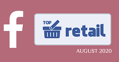 Топ-20 украинских ритейлеров и ТРЦ в Facebook в августе 2020 года