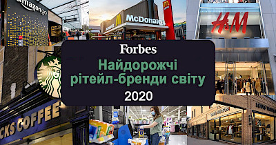 Рейтинг Forbes: ТОП-20 найдорожчих рітейл-брендів 2020 року