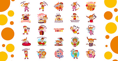 Брендовані стікери Papashon Kids у мессенджерах Viber та Telegram