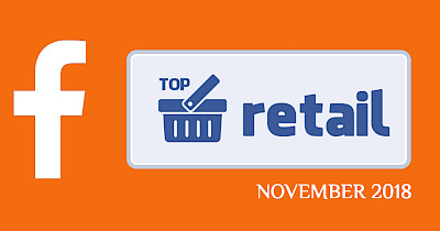 Топ-20 Facebook-страниц украинских ритейлеров и ТРЦ за ноябрь