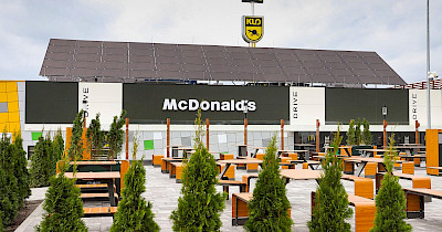 McDonald’s открыл первый в Украине ресторан с солнечными панелями (+фото)
