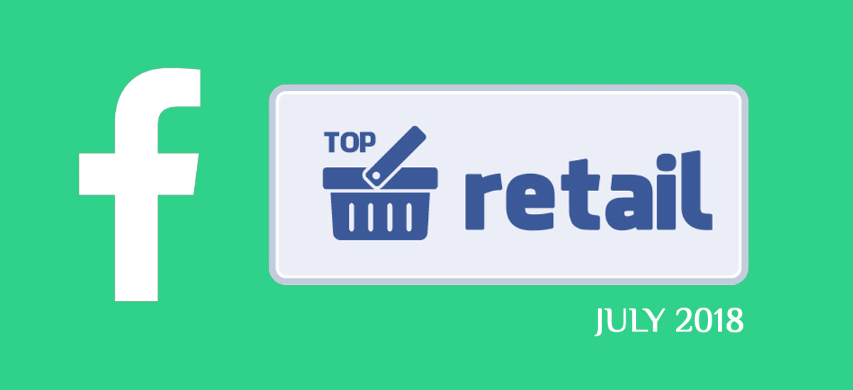 Топ-20 Facebook-страниц украинских ритейлеров, ресторанов и ТРЦ за июль