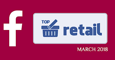 Топ-20 Facebook-страниц украинских ритейлеров и ТРЦ за март