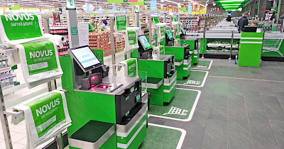 NOVUS впроваджує каси самообслуговування (+фото)