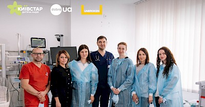 Київстар та dobro.ua передали медичне обладнання на 15 млн грн для дитячих реанімацій Центру Unbroken